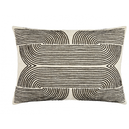 Coussin coton brodé